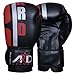 ARD Boxing Gloves Art Leather Punch Training Sparring Kickboxing MMA Fighting- Black