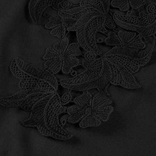 Women's Fashion Sexy Sleeveless Lace Patchwork Tank Tops Beach Wear Blouse 2019 New Under 10 Dollar Black