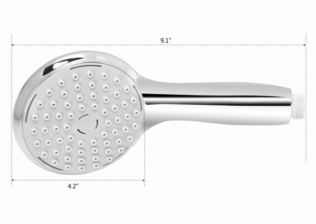 High Pressure Shower Head- Anti-Clog High Pressure Air-Injection Oxygenics Rainfall -Highest Quality ABS Material, Premium Chrome Finish