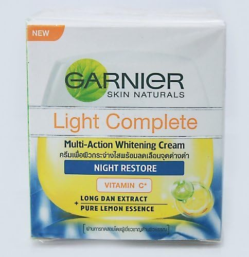 GARNIER SKIN NATURALS Light Complete Multi-Action Whitening Cream NIGHT RESTORE 50 ML. by onefeelgood shop