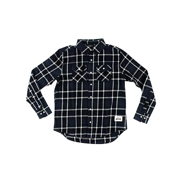 Grey Small Long Sleeve Flannel Shirt 