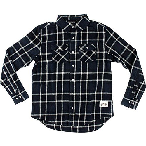 Grey Small Long Sleeve Flannel Shirt 