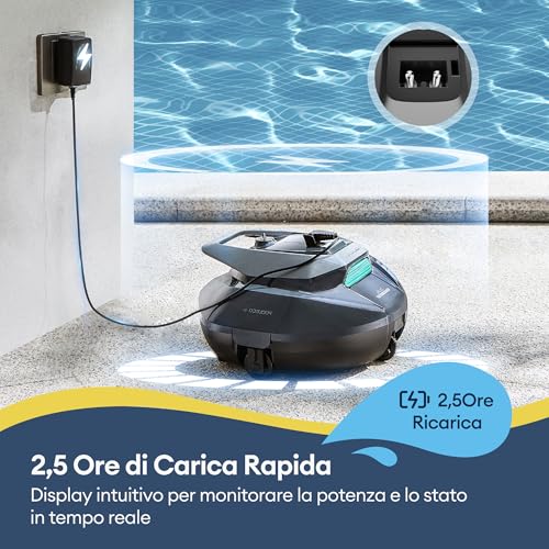Ultenic Pooleco P10S Wireless Pool Robots, 3 Motors, Remote Control and App, 90 min Autonomy, Automatic Parking for Above Ground and Inground Pools