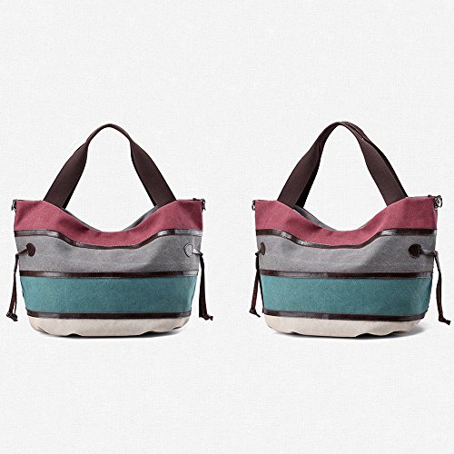 image for Clearance Sale! ZOMUSA Women's Casual Multi-Pocket Canvas Handbags Mes