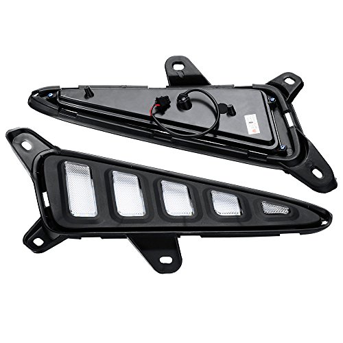 2Pcs White/Yellow LED DRL Daytime Running Lights for Toyota CHR C-HR 2016-2018