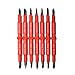 AGPtEK Magnetic Precision Screwdriver Set 7 PCS,Insulated Electrical Screwdriver Phillips and Flat Double Head With Black Finish Blades Non-Slip Screwdriver for Home Outdoor Repair Tool Kit