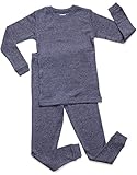 Leveret Solid Marled 2 Piece Pajama 100% Cotton (Size 2-5)