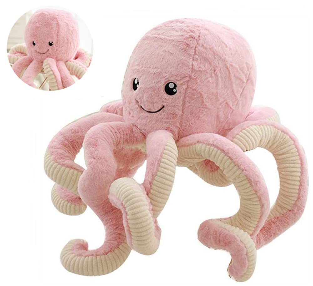 Photo 1 of JOSON Cute Octopus Plush Toys, Soft Octopus Stuffed Animals, Girls and Boys Adult Birthday (16 Inch, Pink)