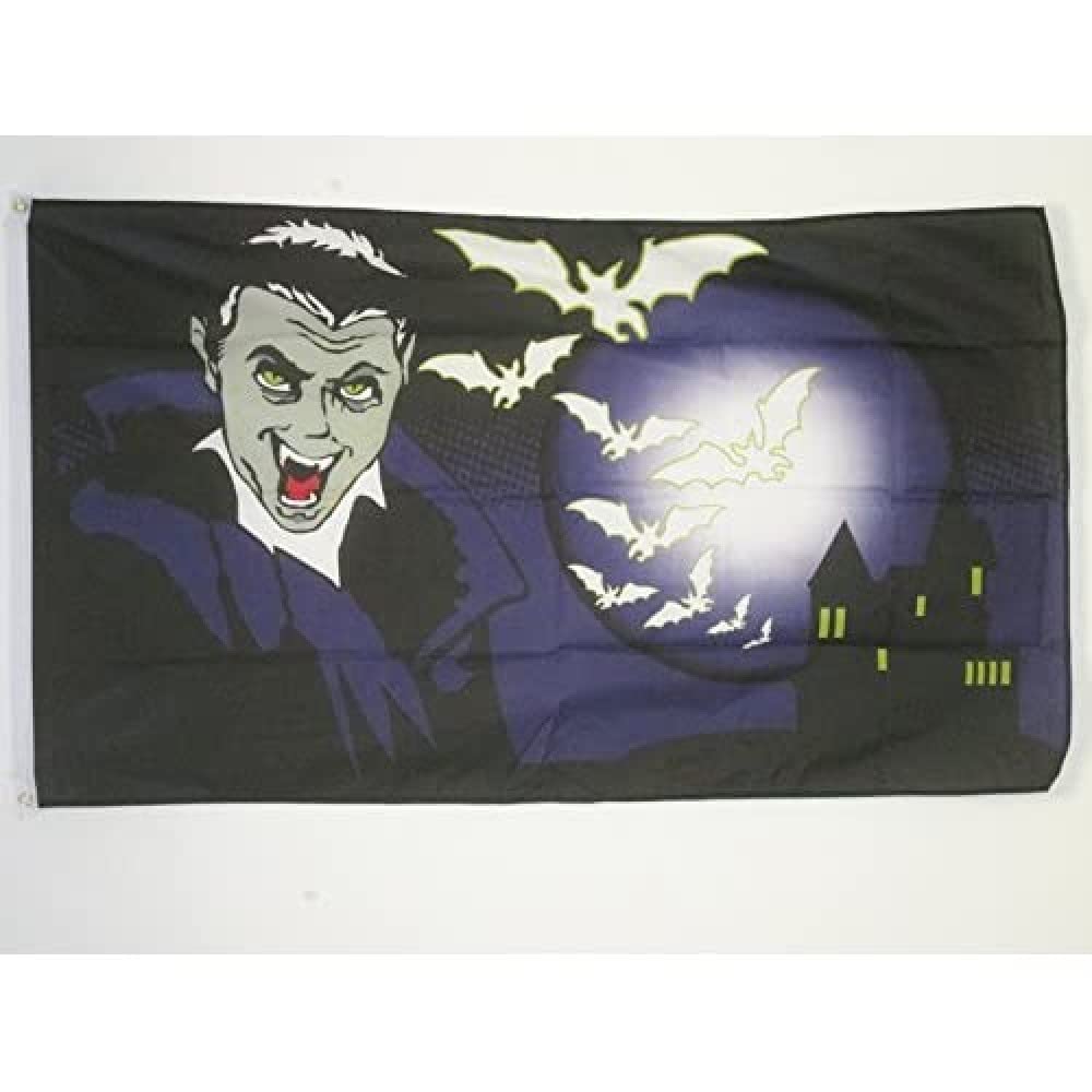 AZ FLAG - Halloween Bat Flag - 3x5 Ft - 100D Polyester Happy Halloween Banner with Two Metal Grommets - Fade Resistant - Vivid Colors - 3' x 5' Feet - 150x90 Cm