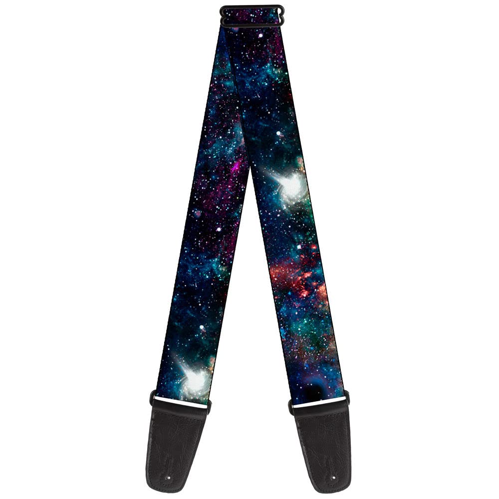 Buckle-Down Outer Space Another Galaxy White Light Guitar Strap 34-60" GS-W30772