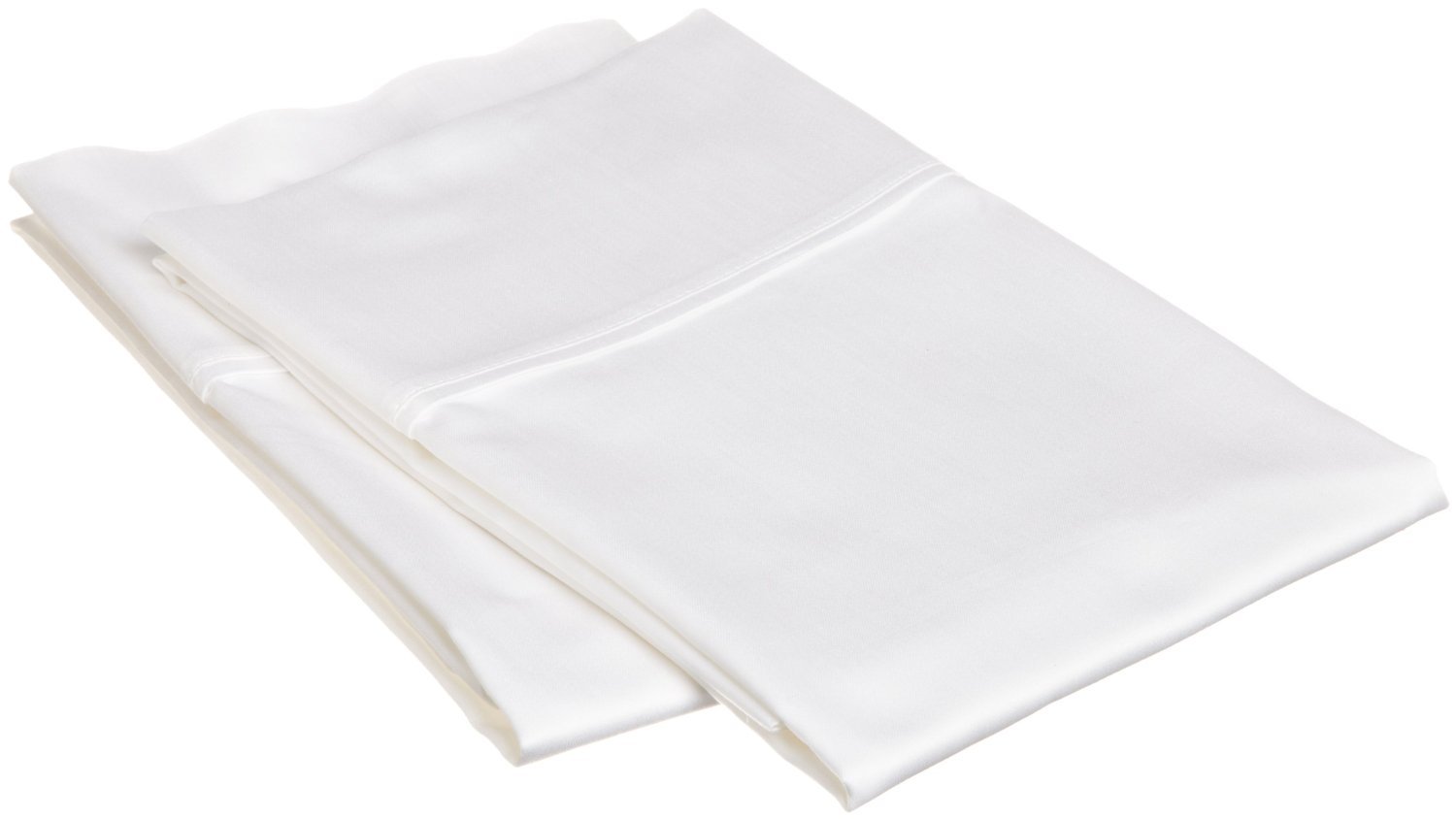 Crescent 2 Pack White Pillow Cover, Pillowcases, 100% Pure Natural Cotton Jersey, Soft and Cozy, Envelope Closure, Hypoallergenic, Breathable 20"x 30" (2 Standard Pillowcases 20"x30", White)