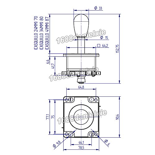 EG Starts Classic Arcade Game DIY Part for Mame USB Cabinet 2x Zero Delay USB Encoder to PC Games + 2x 8 Way Joystick + 18x Arcade Push Button (Including 1p / 2p Start Buttons) Multiple Colour Kits