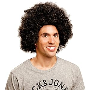 My Other Me Me – Peluca afro jumbo, color negro (Viving Costumes 201373)