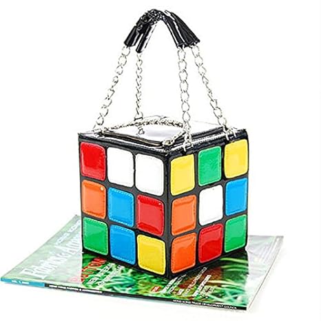 Hongch Women S Fashion Creative Personality Rubik S Cube Multicolor For Daily Small Party Handbag Cute Cartoon Handbag Handbag Purse Makeup Bag Amazon Ca Beauty