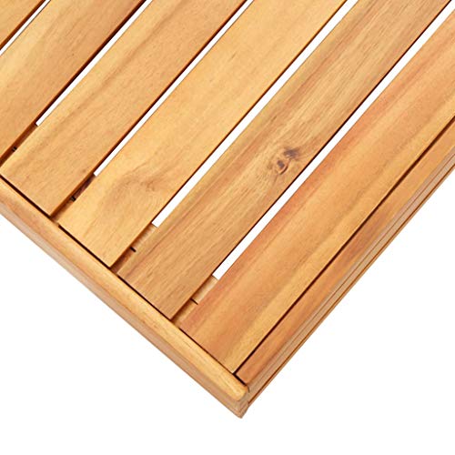 Tidyard Modular-Tisch 1 STK.aus massivem Akazienholz,Garten-Sofagarnitur Garten-Lounge-Set Gartengarnitur Sitzgruppe 68 x 68 x 30 cm – Bild 7