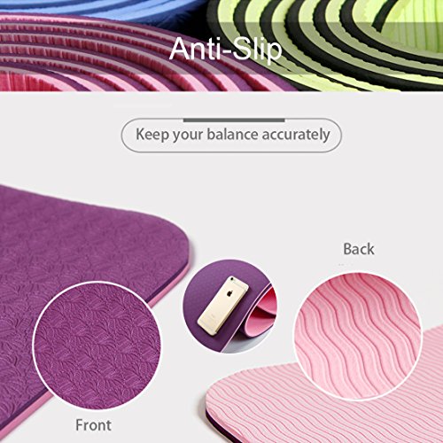 image for BLC Anti-Tear TPE Yoga Mat lightweight Anti-slip 6mm Premium Exercise 