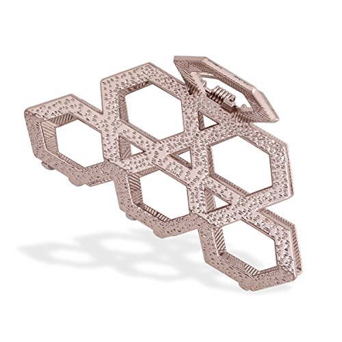 IPINK Women's Vintage Metal Claw Hair Clip Antique Silver,Champagne (001)
