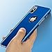 iPhone X Case Slim 360 Degrees Full Body Protection 3IN1 Anti-Scratch Plating Mirror Case Cover with Tempered Glass Screen + Hard PC Protector (iPhone x, Golden)