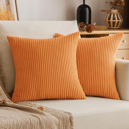 EMEMA Fall Burnt Orange Throw Pillow Covers