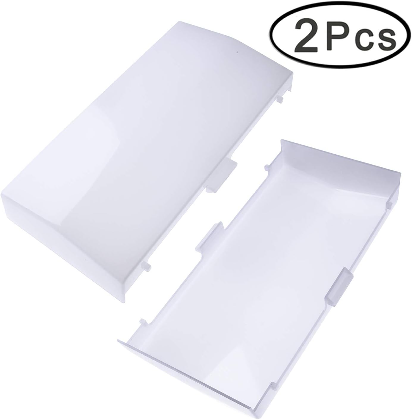 Cykemo 89108000 for Broan Nutone Bathroom Vent Fan Light Lens Cover Fits 763RLN 769RF VF705RCN VF707RCN 770F (2-Pcs)