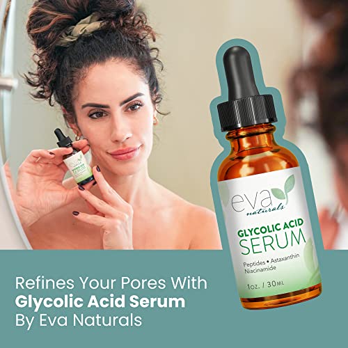 Eva Naturals Glycolic Acid Serum Alpha Hydroxy Acid (AHA) AntiAging