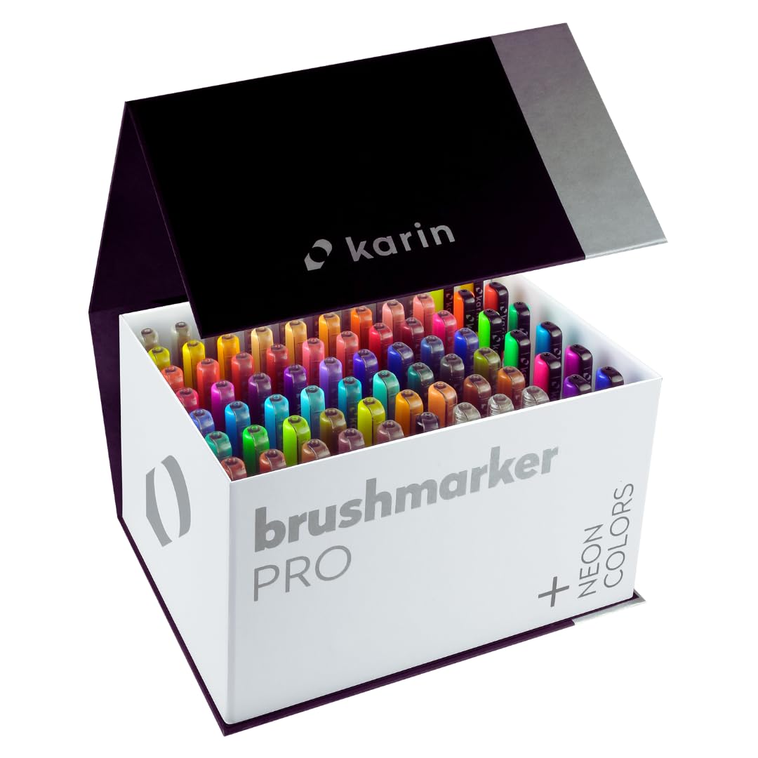 Karin Brushmarker PRO Mega Box Plus 72 colours + 3 blenders set