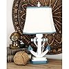 Set of 2 - White Blue Anchor Desk Lamp Sailor Themed Light Sailboat Decor Navy Boat Lighting Lakehouse Decor Coastal… 51LFPCTfmLL. SS100