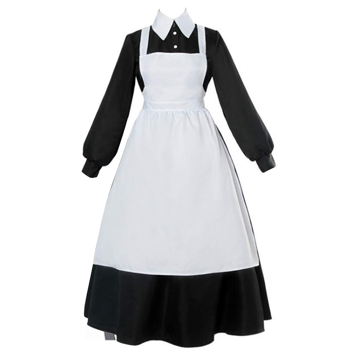 Anime The Promised Neverland Figure Isabella Krone Cosplay, Maid Dress Cosplay Costume for Woman