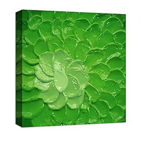 Canvas Wall Art Abstract Beautiful Flowers Oil Painting Features Painting Artwork for Home Prints Framed - 12x12 inches