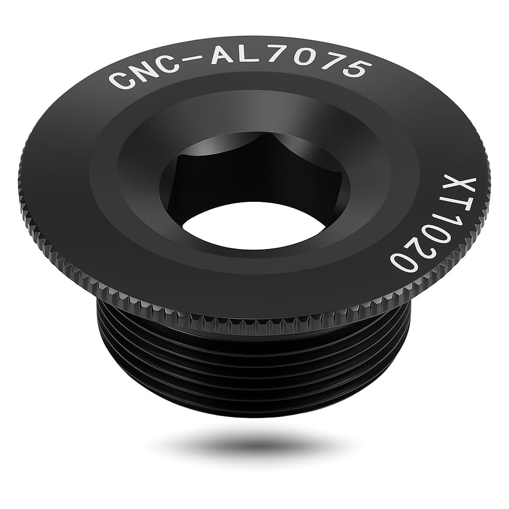 Bike Crank Bolts Aluminum Alloy Crank Cap Plate Crank Cover Bicycle Crankset Screw Cap 20mm(black)