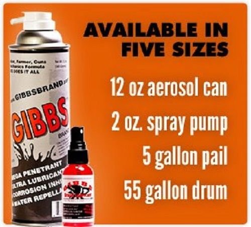 Gibbs Brand Lubricant (2-12oz cans)