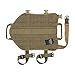 EXCELLENT ELITE SPANKER Tactical Dog Molle Vest Harness Training Dog Vest Handle with 2~3 Detachable Pouches(Brown-L)
