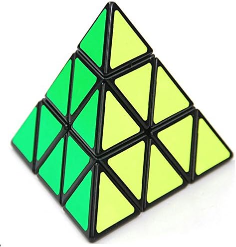 Rubix Cube Puzzle Toy Pyramid Pyraminx Speed Cube Triangle Carbon Fiber Sticker Magic Cube