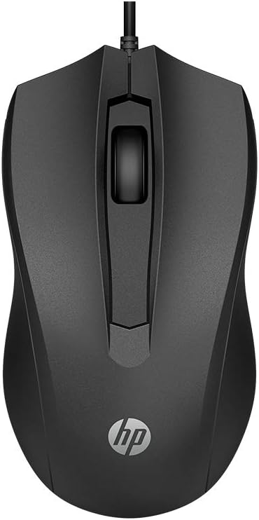 Mouse USB HP, 100 1600DPI Preto, 6VY96AA#ABM por HP