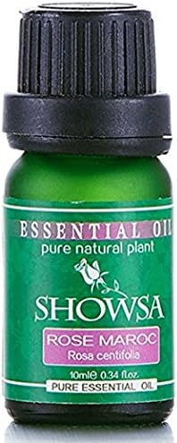 Pure Rose Essential Oil from Morocco Pure is Extracted from roseleaf, Also Known as moroccans Rose, 100% Authentic, Best Aromatherapy Oil, 0.34 fl. oz.
