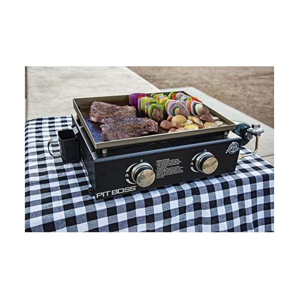 PIT-BOSS-PB336GS-2-Burner-Table-Top-Gas-Cast-Iron-Griddle-Black