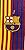 MES QUE UN CLUB FC Barcelona Soccer Team Two Tone Beach Towel