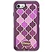 OtterBox Defender Series Case for iPhone SE (2nd Gen - 2020) & iPhone 8/7 (NOT Plus) - Retail Packaging - Arabesque (Rosmarine/Plum Haze/Arabesque Graphic)