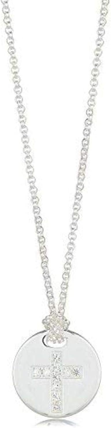 baby girl christening cross necklace