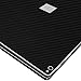 Skinomi Black Carbon Fiber Full Body Skin Compatible with Microsoft Surface Book 2 15 inch (Full Coverage) TechSkin with Anti-Bubble Clear Film Screen Protector