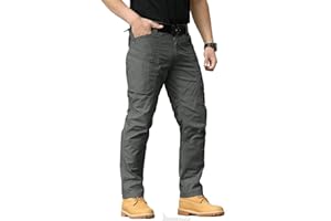 NAVEKULL Men's Hiking Tactical Pants Rip-Stop Military Combat Cargo Pants Lightweight Army Work Outdoor Trousers