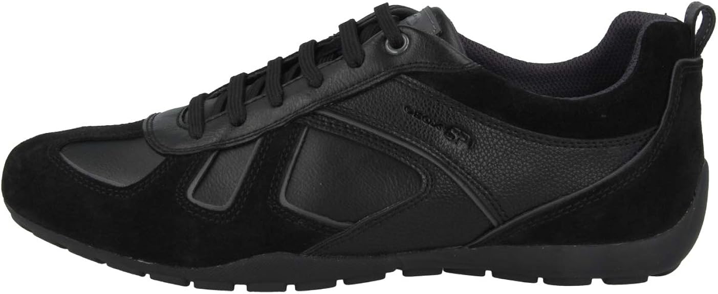 Geox U Ravex D Mens Leather Sneakers Casual Shoes Black8