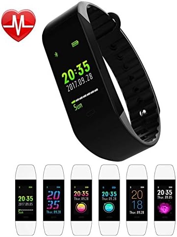 Fitness Tracker, Bulanuo Color Screen with 6 Changable UI Interface Activity Tracker, Heart Rate Blood Pressure Pedometer Smart Bracelet Wristband with Super Long Standby for Android and iOS
