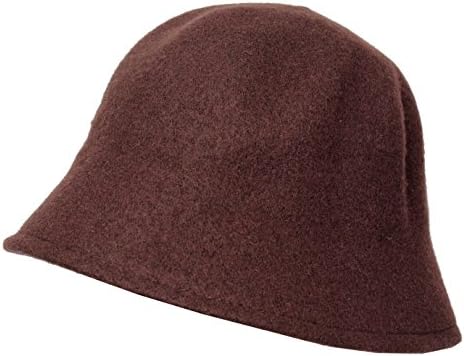 Wool lahinch polo bucket fisherman bell hat cap (Choclate Brown)