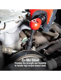 Sunex 1831 14   Pieza 1 4 inch Disco magnético Métricas de Vaso de impacto profundo (8 unidades