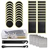 Funmix Fiets Reparing Kit,Punctie Inner Tire Patch Reparing Kit met 36 STKS Band Patch 4 STKS Metalen Rasp Draagbare…