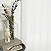 Best Home Fashion CLOSEOUT Wide Width Crushed Voile Sheer Curtain - Antique Bronze Grommet Top - White - 100