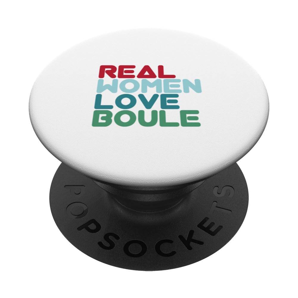 Boccia Player Women Boule Design - Real Women Love Boule PopSockets Swappable PopGrip
