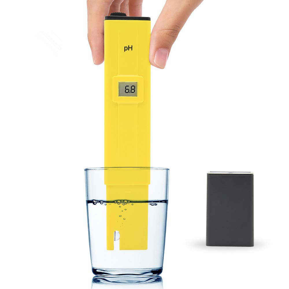Clan_X Digital PH Meter- Accurate & Portable Size Water Quality Tester for Household Drinking Water, Hydroponics, Fish Tank, Pond, 0-14 PH Measurement Range with 0.1PH Resolution