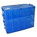 EnviUs SnapCube - Snap & Stackable Storage Case for Rainbow Loom + Arts & Crafts - Blue